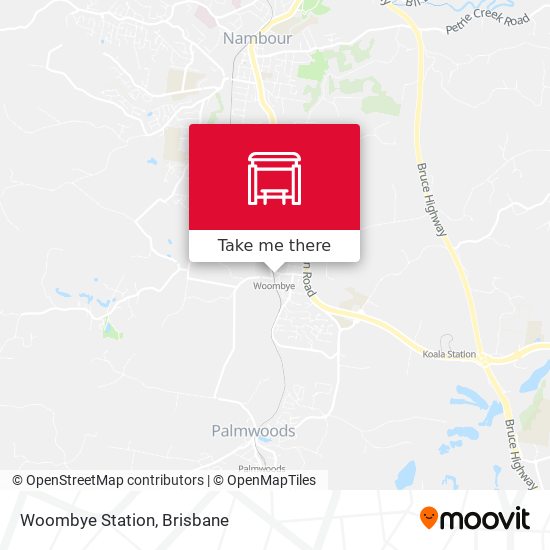 Woombye Station map