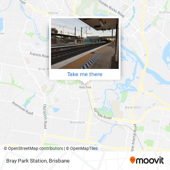 Bray Park Station map