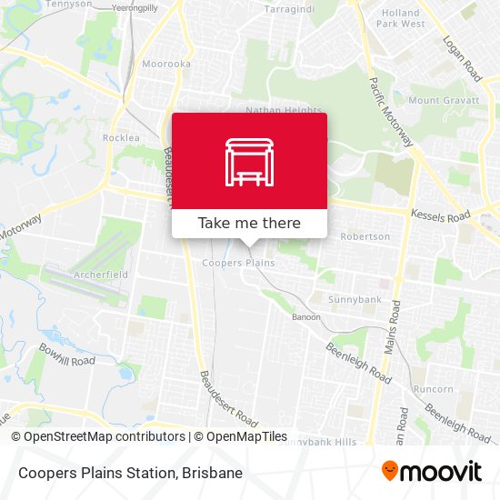 Coopers Plains Station map