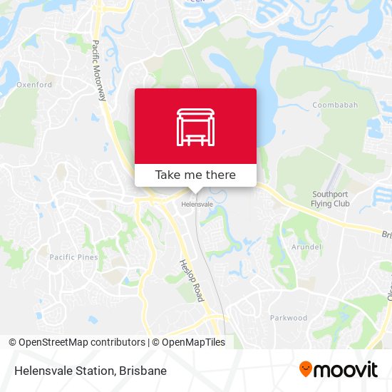 Mapa Helensvale Station