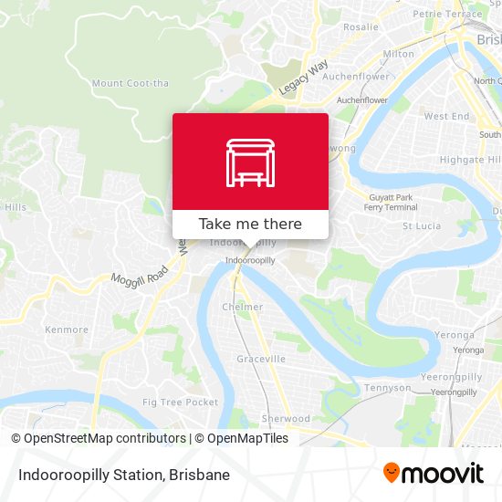 Mapa Indooroopilly Station