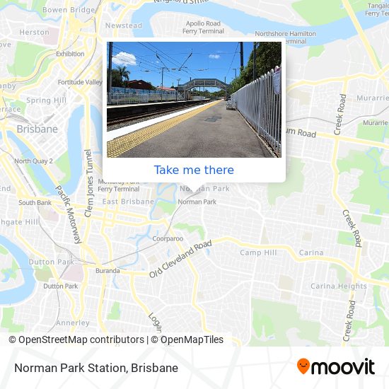 Norman Park Station map