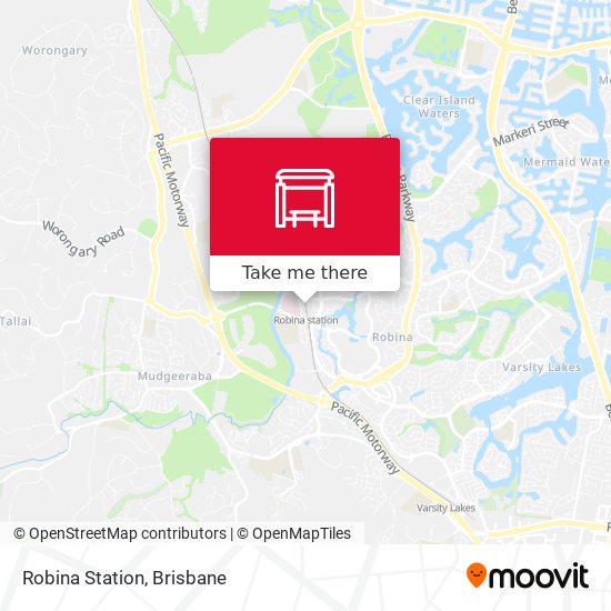 Robina Station map