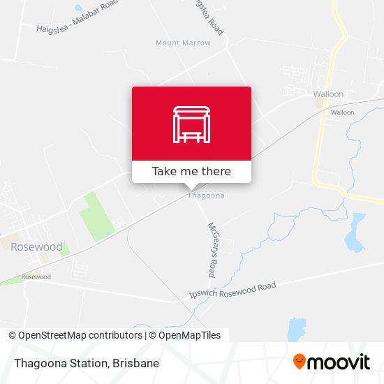 Mapa Thagoona Station