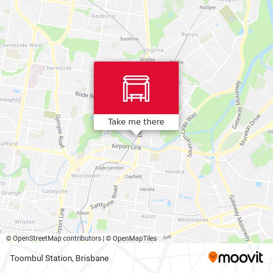 Toombul Station map