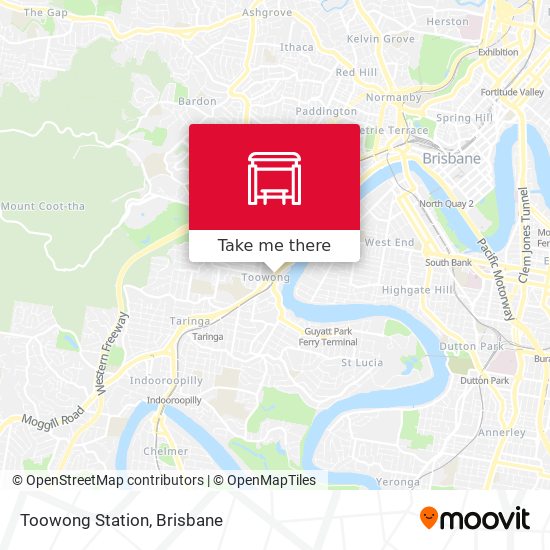 Mapa Toowong Station