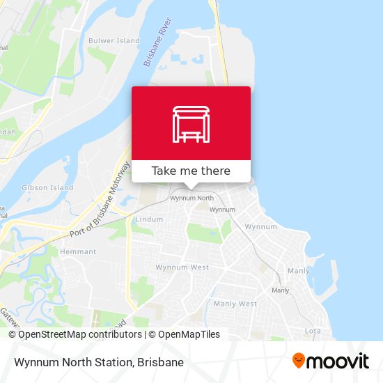 Wynnum North Station map