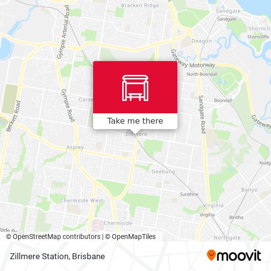 Mapa Zillmere Station