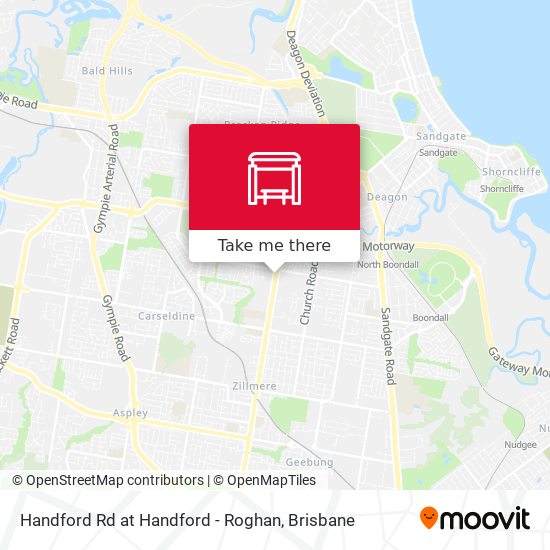 Handford Rd at Handford - Roghan map