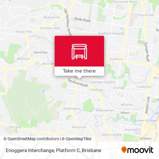 Enoggera Interchange, Platform C map