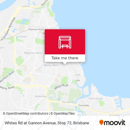 Whites Rd at Gannon Avenue, Stop 72 map