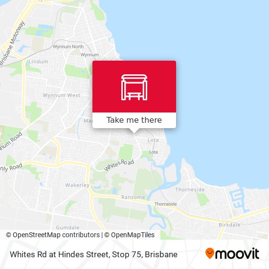 Whites Rd at Hindes Street, Stop 75 map