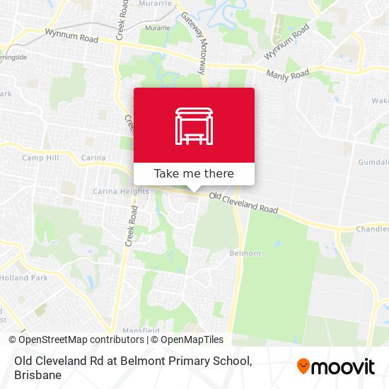 Old Cleveland Rd at Belmont Primary School map