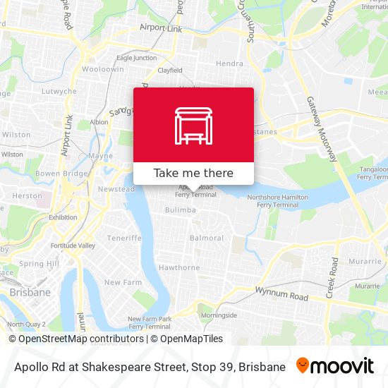 Apollo Rd at Shakespeare Street, Stop 39 map