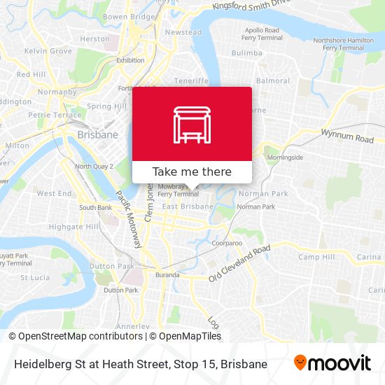 Heidelberg St at Heath Street, Stop 15 map