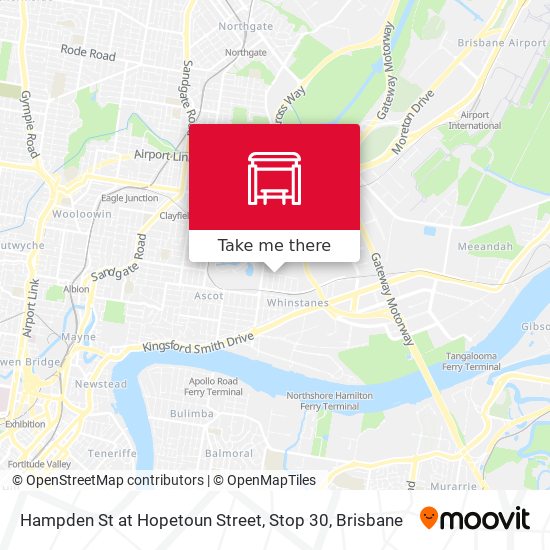 Hampden St at Hopetoun Street, Stop 30 map