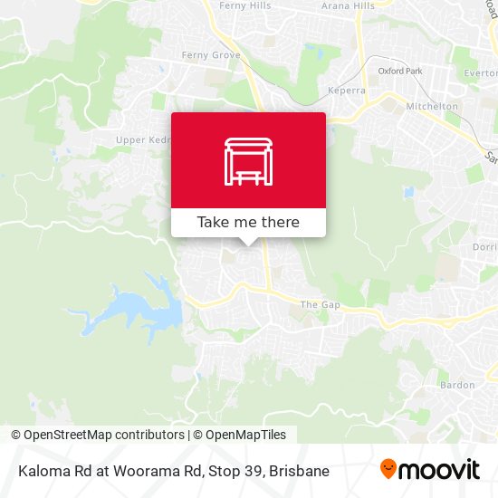 Kaloma Rd at Woorama Rd, Stop 39 map