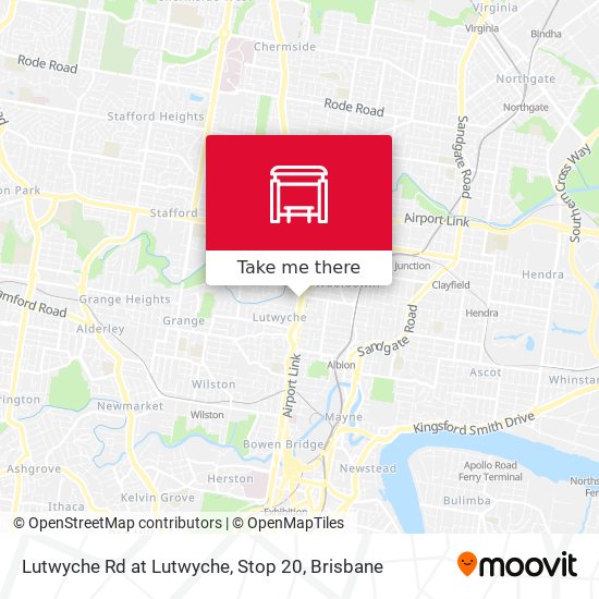 Mapa Lutwyche Rd at Lutwyche, Stop 20