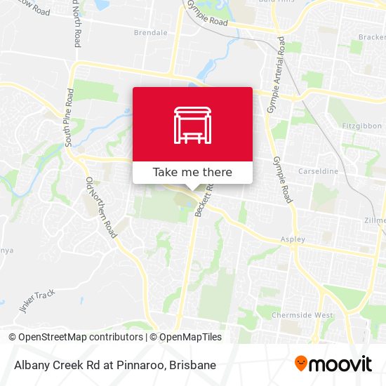 Albany Creek Rd at Pinnaroo map