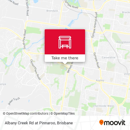 Albany Creek Rd at Pinnaroo map