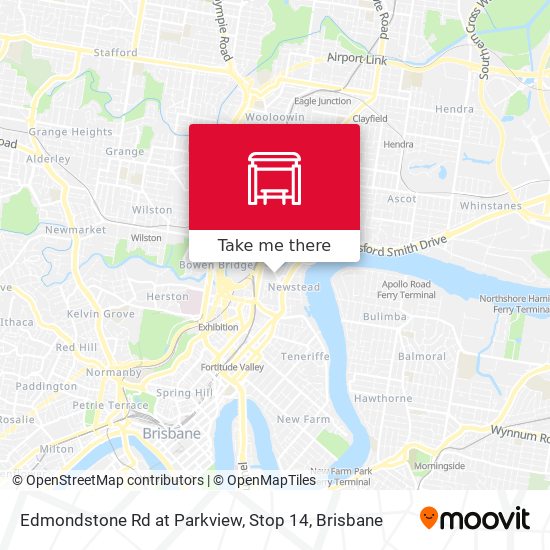 Edmondstone Rd at Parkview, Stop 14 map