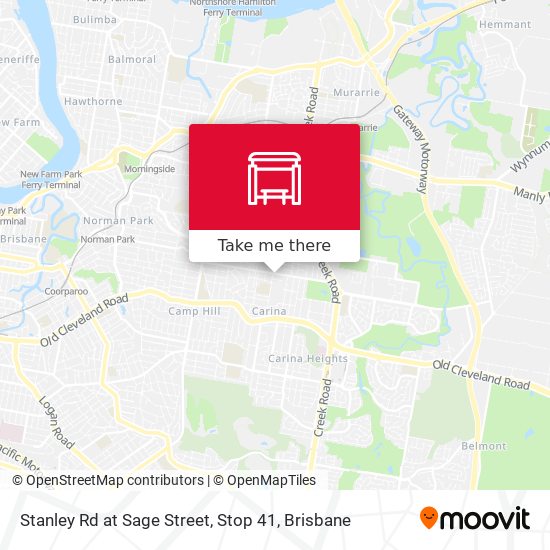Stanley Rd at Sage Street, Stop 41 map