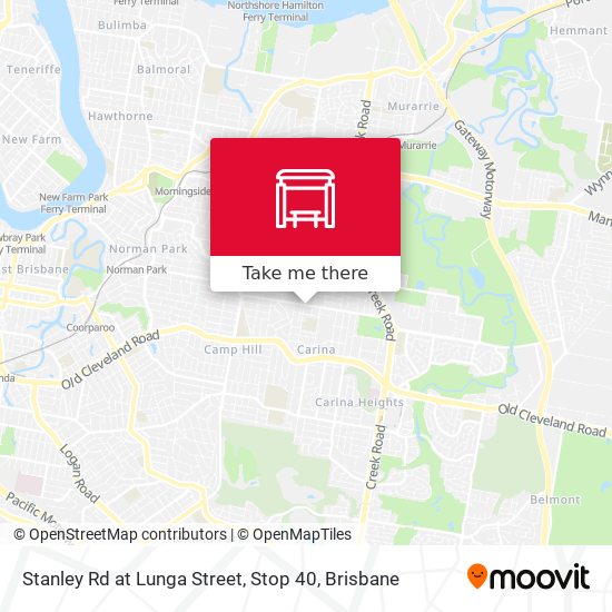 Stanley Rd at Lunga Street, Stop 40 map