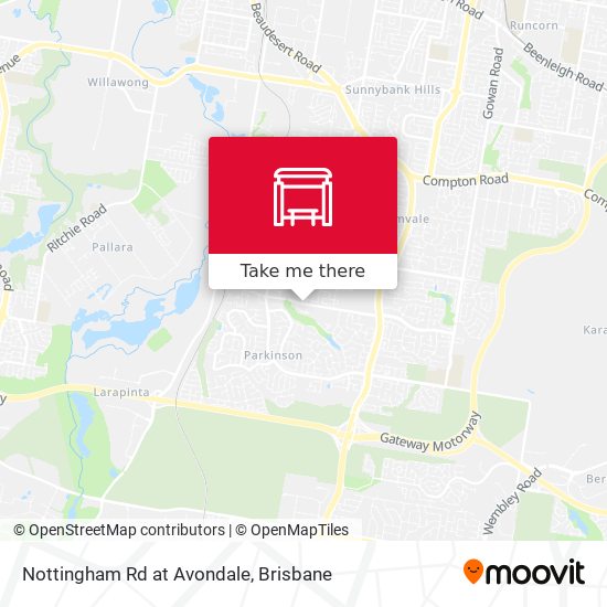 Nottingham Rd at Avondale map