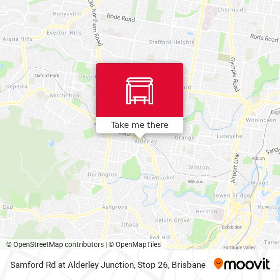 Samford Rd at Alderley Junction, Stop 26 map