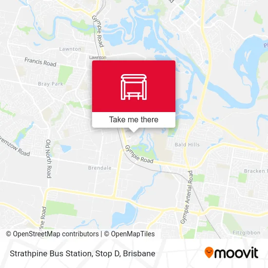 Mapa Strathpine Bus Station, Stop D