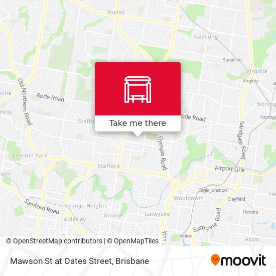 Mawson St at Oates Street map