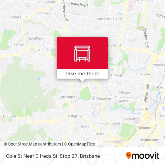 Cole St Near Elfreda St, Stop 27 map