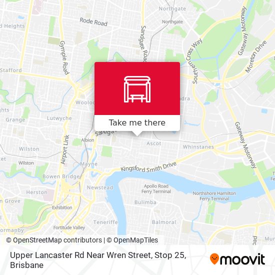 Upper Lancaster Rd Near Wren Street, Stop 25 map