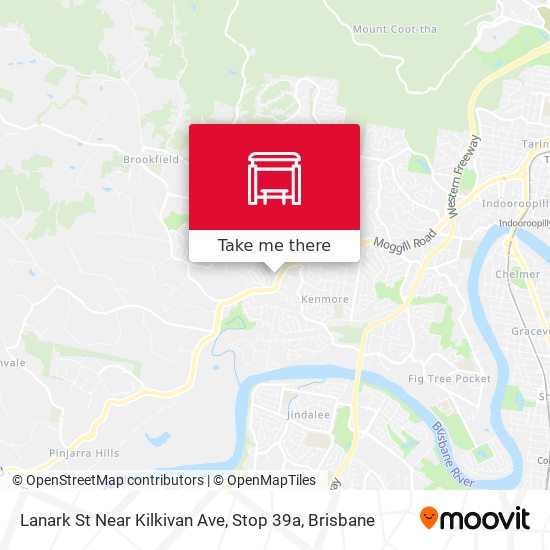 Lanark St Near Kilkivan Ave, Stop 39a map