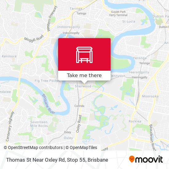 Thomas St Near Oxley Rd, Stop 55 map