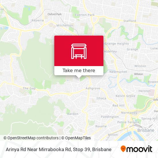 Mapa Arinya Rd Near Mirrabooka Rd, Stop 39