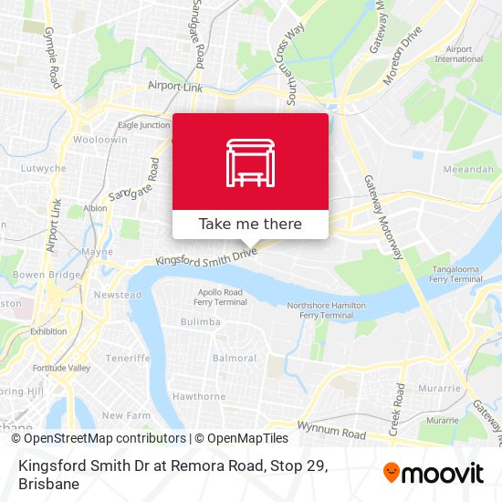 Kingsford Smith Dr at Remora Road, Stop 29 map