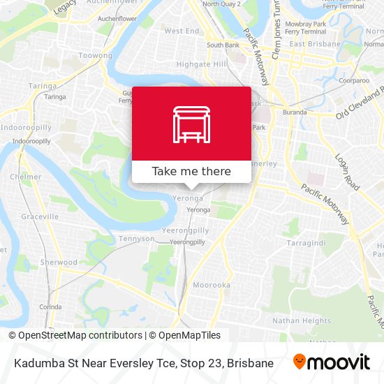 Kadumba St Near Eversley Tce, Stop 23 map
