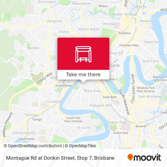 Montague Rd at Donkin Street, Stop 7 map