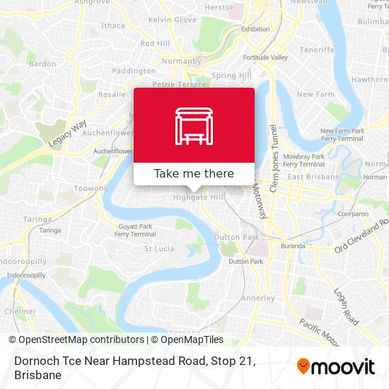 Dornoch Tce Near Hampstead Road, Stop 21 map