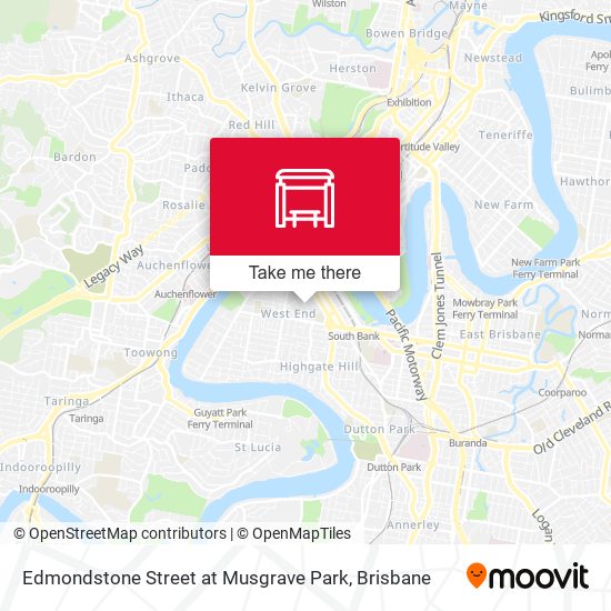 Edmondstone Street at Musgrave Park map