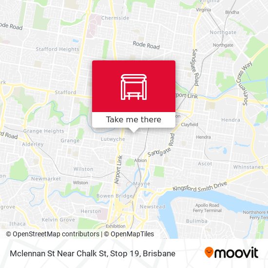 Mclennan St Near Chalk St, Stop 19 map