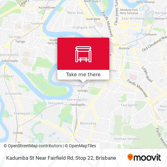 Kadumba St Near Fairfield Rd, Stop 22 map