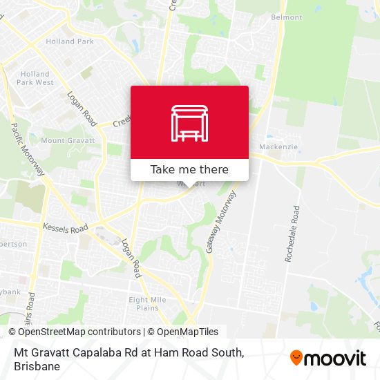 Mt Gravatt Capalaba Rd at Ham Road South map