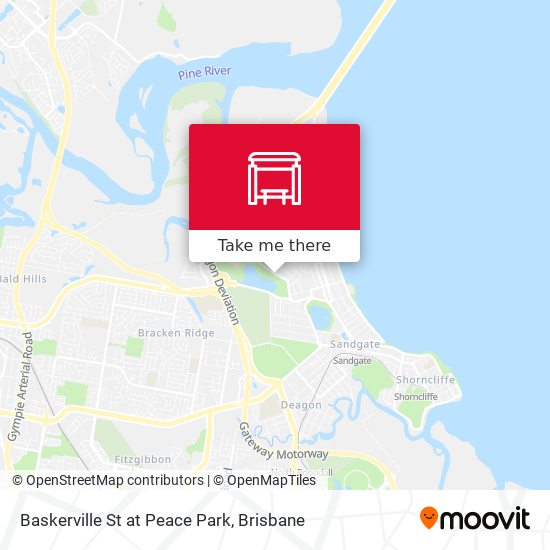 Baskerville St at Peace Park map