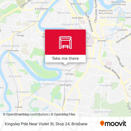 Kingsley Pde Near Violet St, Stop 24 map