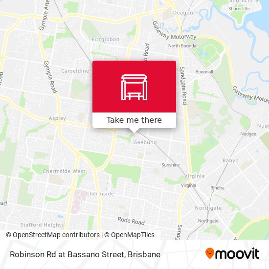 Robinson Rd at Bassano Street map