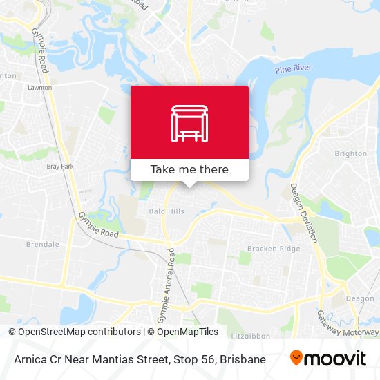 Arnica Cr Near Mantias Street, Stop 56 map