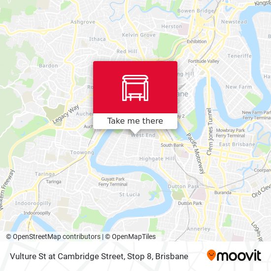 Vulture St at Cambridge Street, Stop 8 map