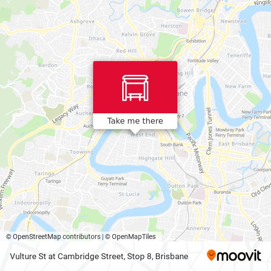 Vulture St at Cambridge Street, Stop 8 map